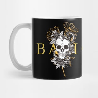 Skull Basic with flowers Mug